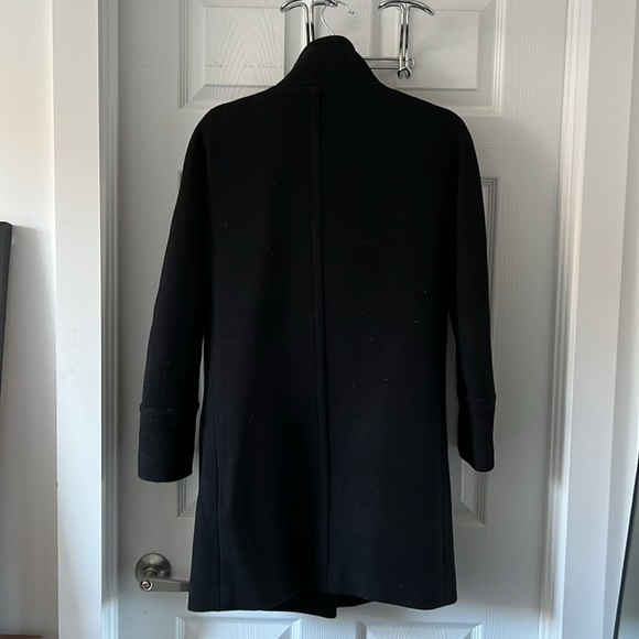 J.CREW wool coat winter coat in black size 00 - Picture 3 of 5